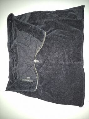 Black Velvet Zip Skirt